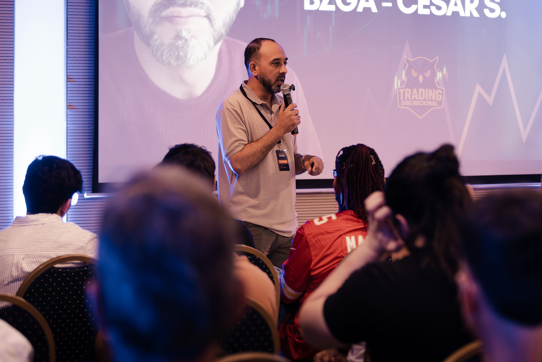 César y Matías en evento