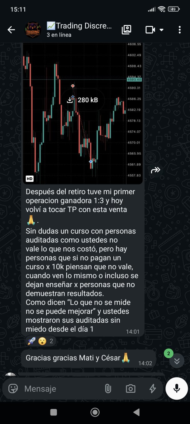 Testimonio de alumno - Trading Discrecional
